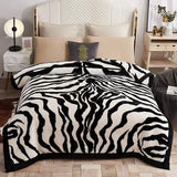European Style Warm Raschel Blanket for Winter – Luxury Thick Double-Sided Flocked Comforter