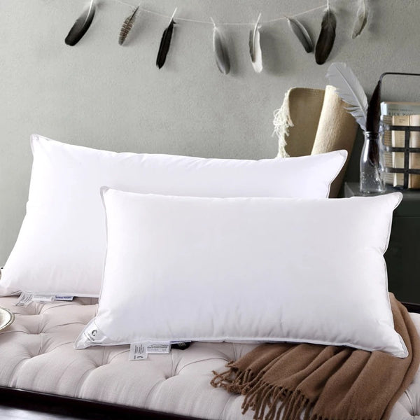 EloraSleep White Goose Pillow (Filled With 90Down)