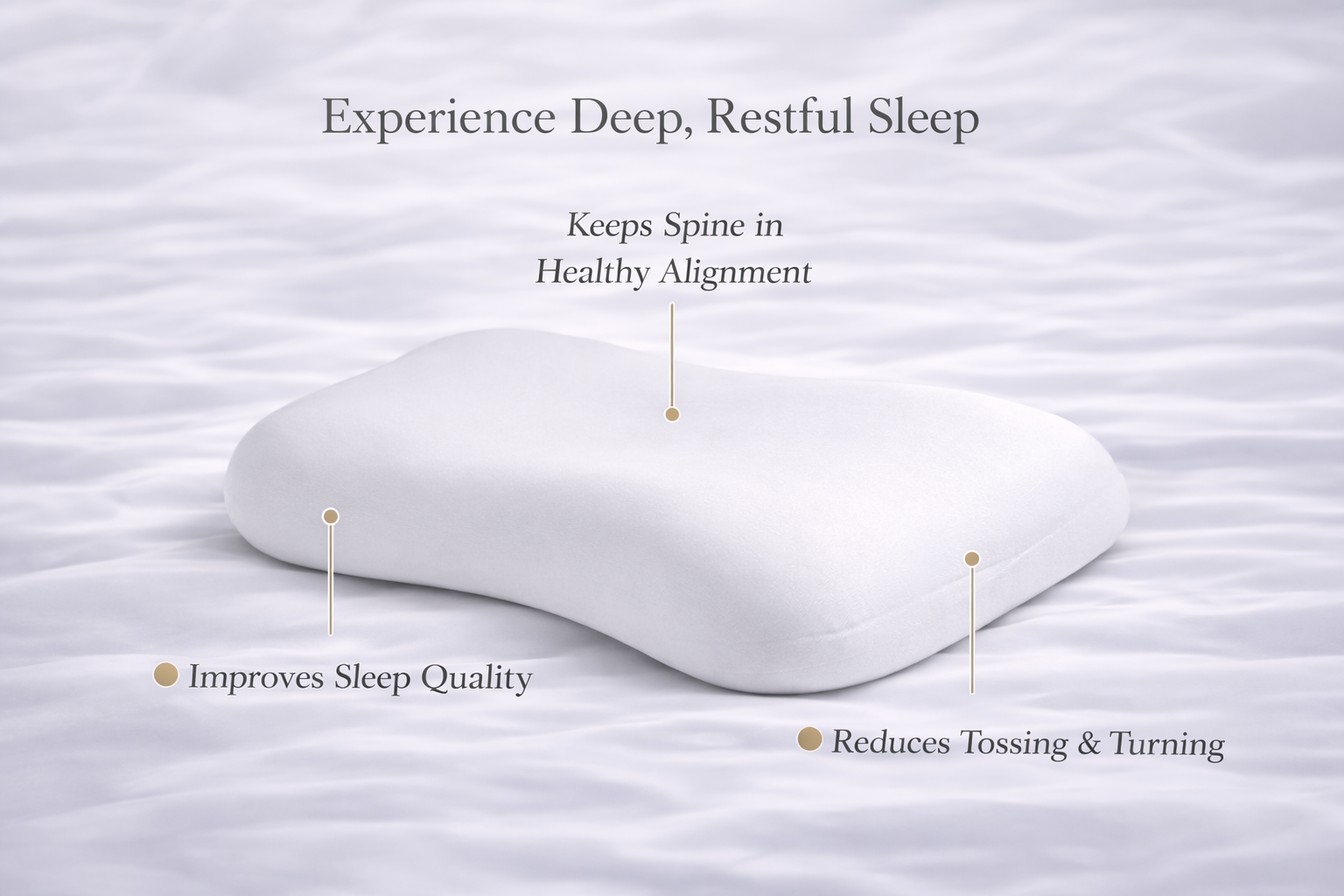 EloraSleep™ Align Curve Pillow