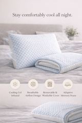 EloraSleep™ Restore Cooling Gel Memory Foam Pillow
