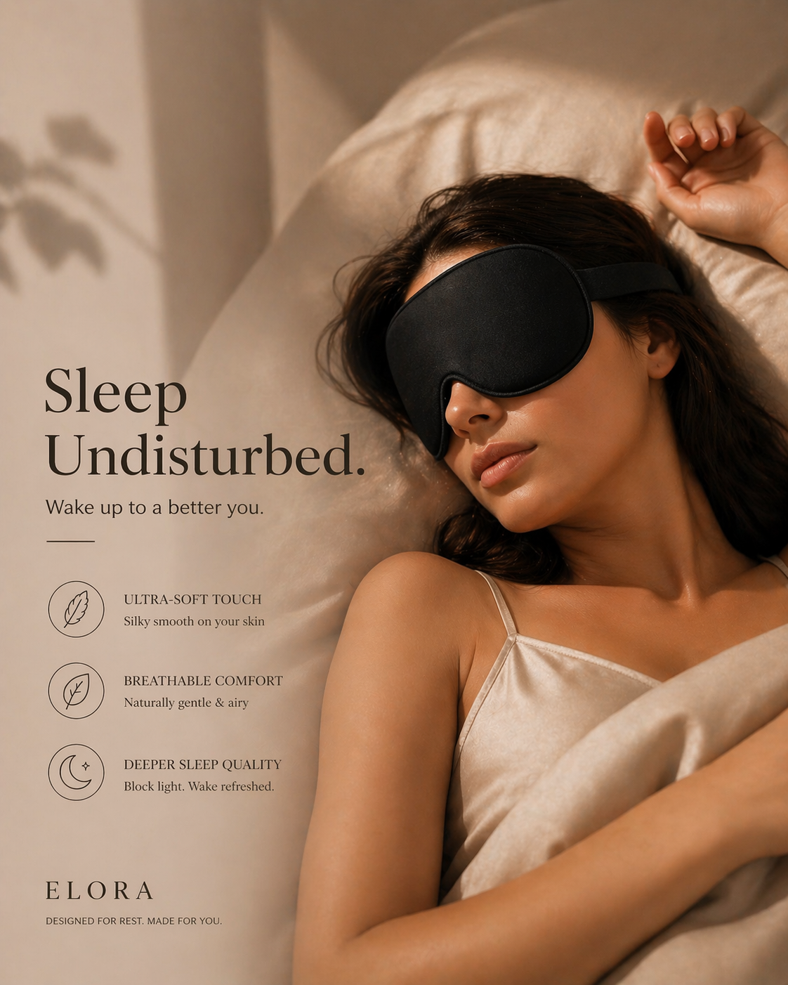 EloraSleep™ AirContour 3D Sleep Mask