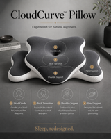 EloraSleep™ CloudCurve Memory Foam Pillow