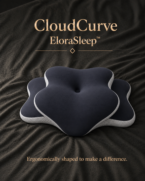 EloraSleep™ CloudCurve Memory Foam Pillow