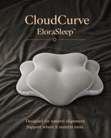 EloraSleep™ CloudCurve Memory Foam Pillow