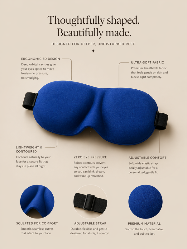 EloraSleep™ AirContour 3D Sleep Mask
