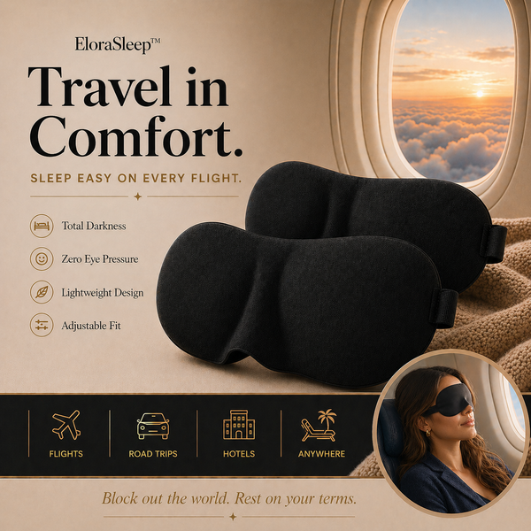 EloraSleep™ AirContour 3D Travel Sleep Mask