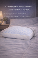 EloraSleep™ Restore Cooling Gel Memory Foam Pillow